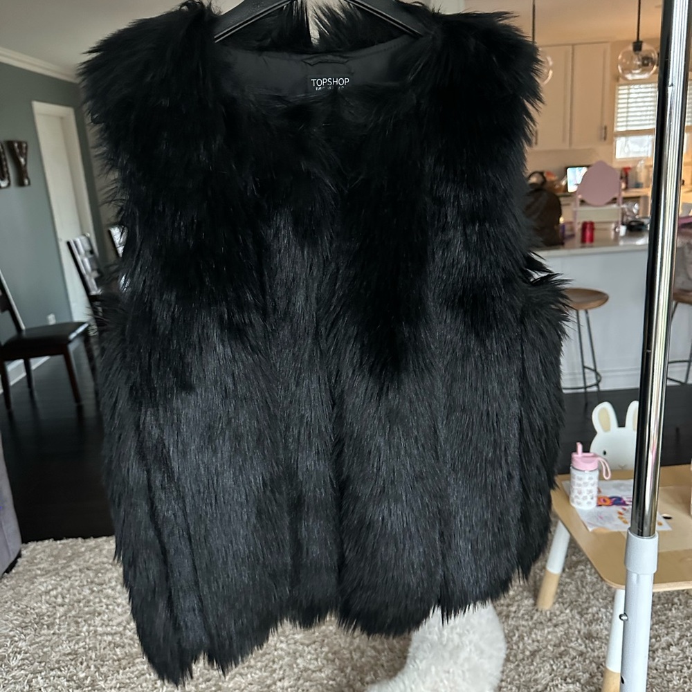 Topshop Faux Fur Vest